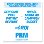healthcare social media roi calculation direct response campaign