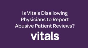 vitals report abuse disallowed